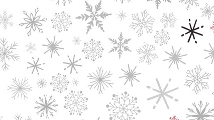 Snowflakes - Winter christmas sky with falling snow