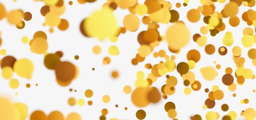 Abstract background with gold bokeh circles. Perfect for celebration, party, or luxury themes.