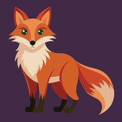 Obraz premium Cute Cartoon Fox Illustration for Childrens Book or Design Project