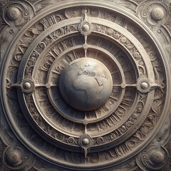 Ornate Globe Celestial Map