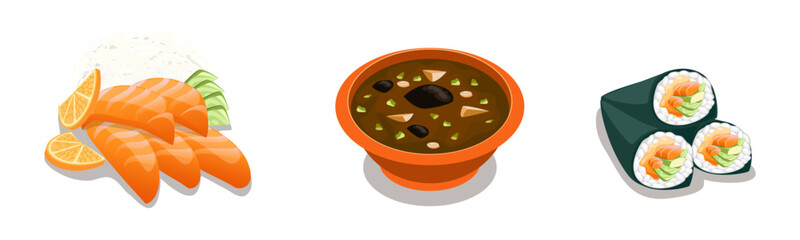 Set Sushi Icons