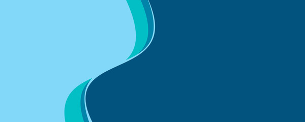 abstract blue wavy cover template