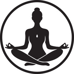 Minimal Yoga Pose Silhouettes | Wellness & Meditation Vector Set
