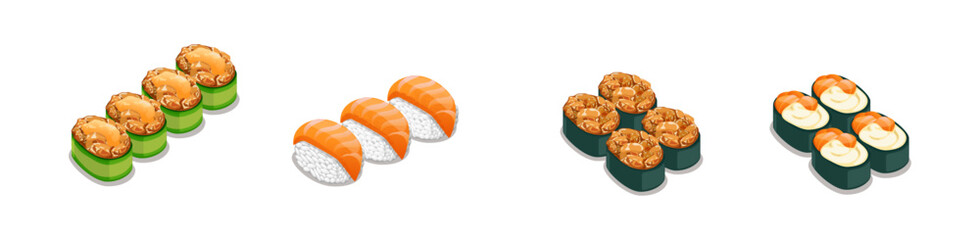 Set Sushi Icons