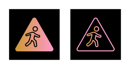Children Crossing Icon Design