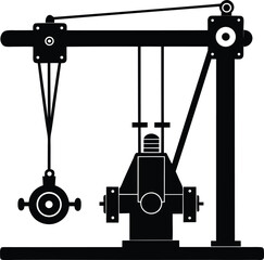 crane hook vector illustration