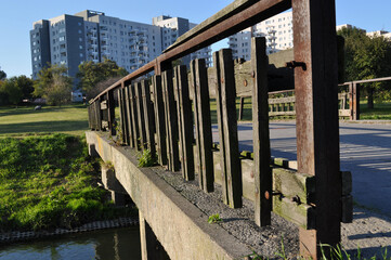 bridge over the river stream footbridge