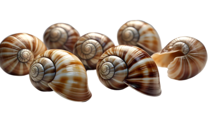 gastropods crawling forward