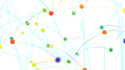 Abstract Colorful Network Background