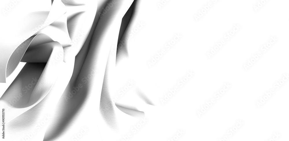 Fototapete abstract white liquid splash with a dynamic and smooth flowing texture, perfect for creating a moder