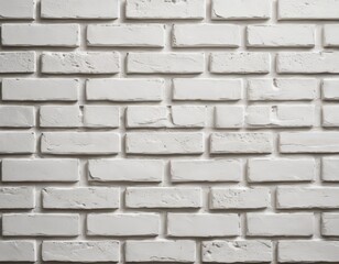 Obraz premium A stylish white brick wallpaper featuring a realistic texture, perfect for adding a modern touch to any interior space, enhancing warmth and elegance.