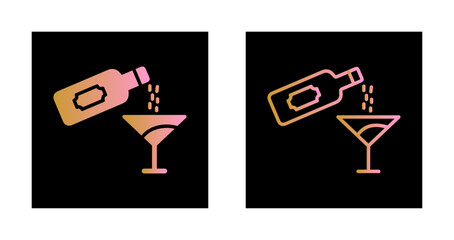 Wine Pour Icon Design