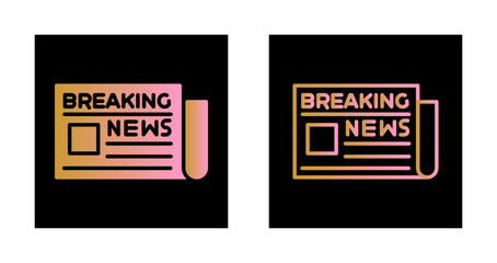 Breaking News Icon Design