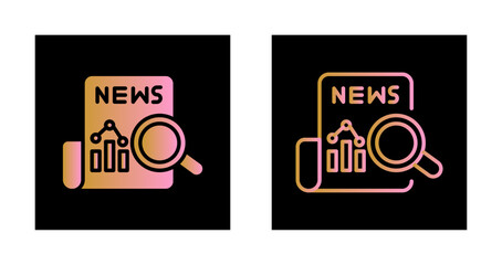 News Analysis Icon Design