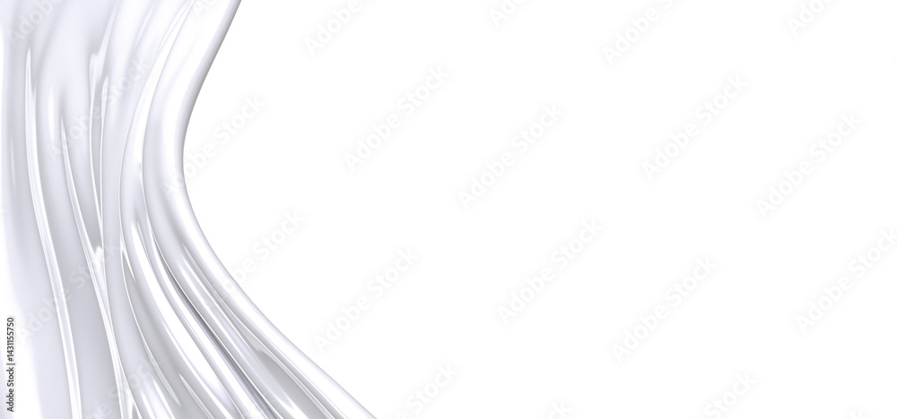 Fototapete abstract white liquid splash with a dynamic and smooth flowing texture, perfect for creating a moder