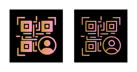 QR Code Contact Icon Design