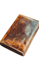 Brown leather wallet, aged and distressed