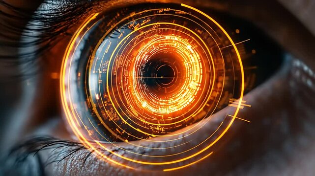 Enhanced human eye with digital interface