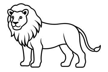 Wild King Line Art