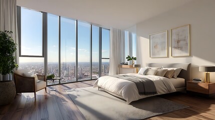 Modern Penthouse Bedroom