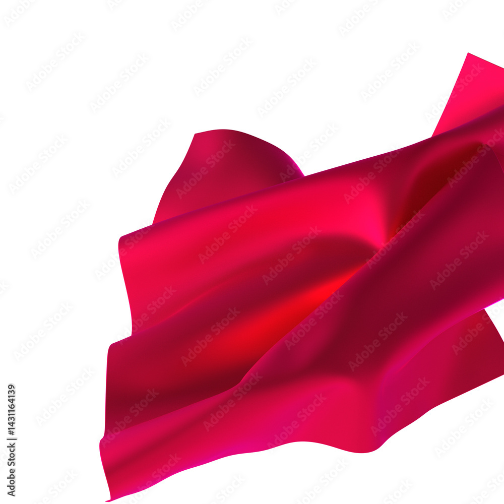 Poster a vibrant pink silk fabric flowing and shimmering creating a luxurious and elegant feel