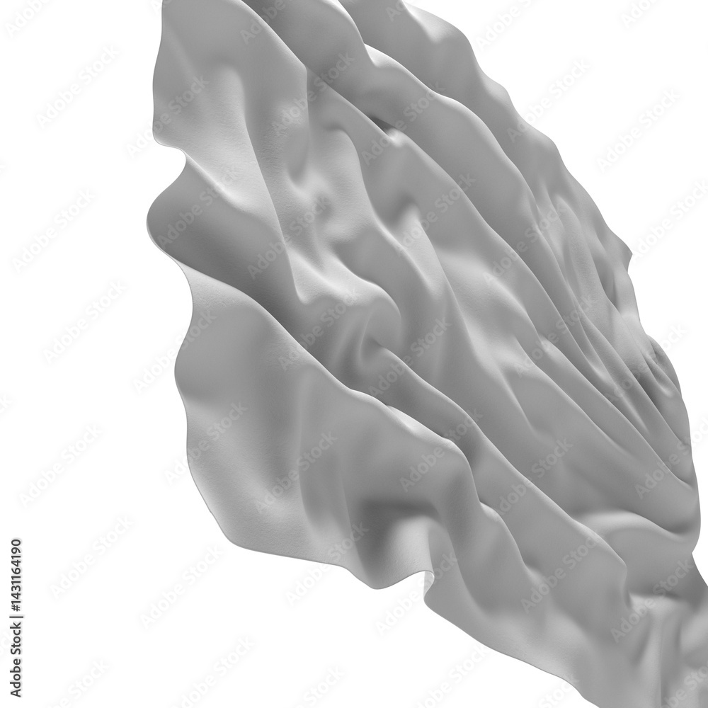 Poster Abstract white liquid splash with a dynamic and smooth flowing texture, perfect for creating a modern and minimalist background.