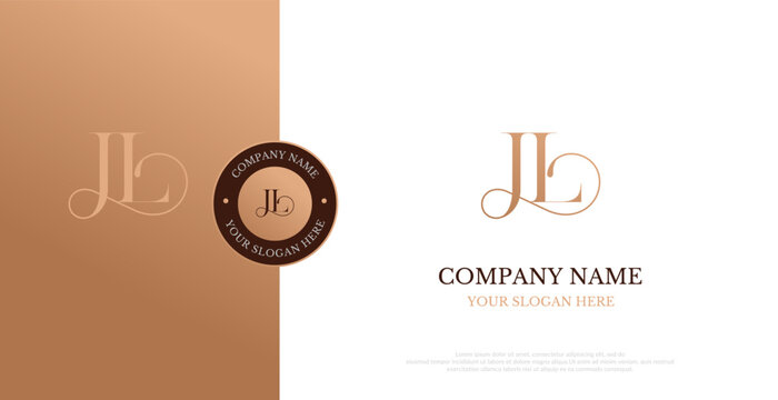 Initial JL Logo Design Vector 