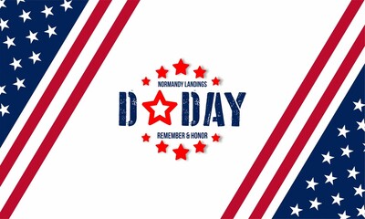 D-Day. Normandy landings ,World War II , concept Vector illustration