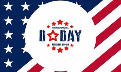 D-Day. Normandy landings ,World War II , concept Vector illustration