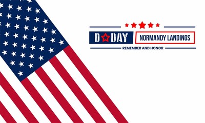 D-Day. Normandy landings ,World War II , concept Vector illustration