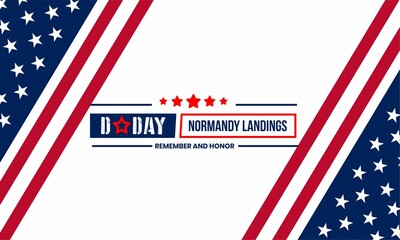 D-Day. Normandy landings ,World War II , concept Vector illustration