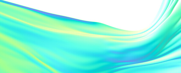 Abstract Teal Green Wave Background