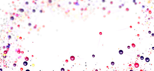 Abstract background with colorful bubbles and connections. Perfect for presentations or websites.