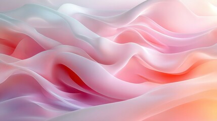 Obraz premium Abstract fluid, pastel colors, smooth waves