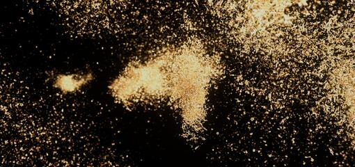 Abstract background with gold particles. Perfect for celebration, luxury, or festive designs.