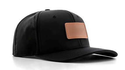 Black Baseball Cap Mockup