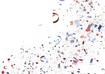 Abstract festive background with colorful confetti explosion. Perfect for celebrations, parties, and events.