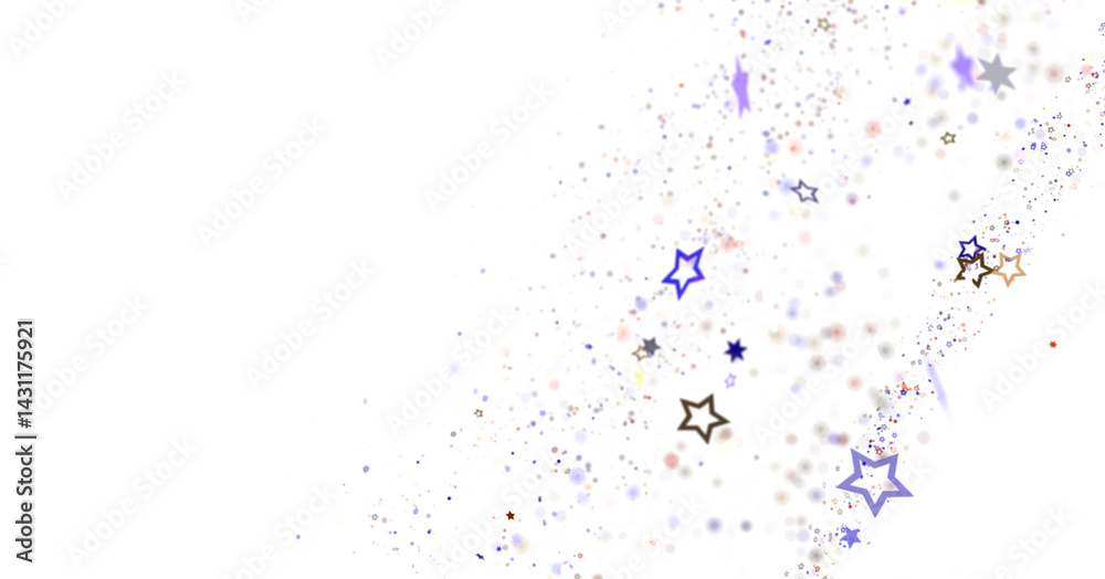 Poster abstract background with colorful confetti