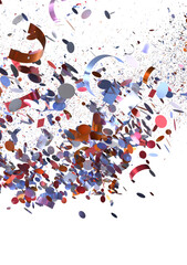 Festive celebration image featuring a burst of colorful confetti. Perfect for party invitations, celebrations, and more.