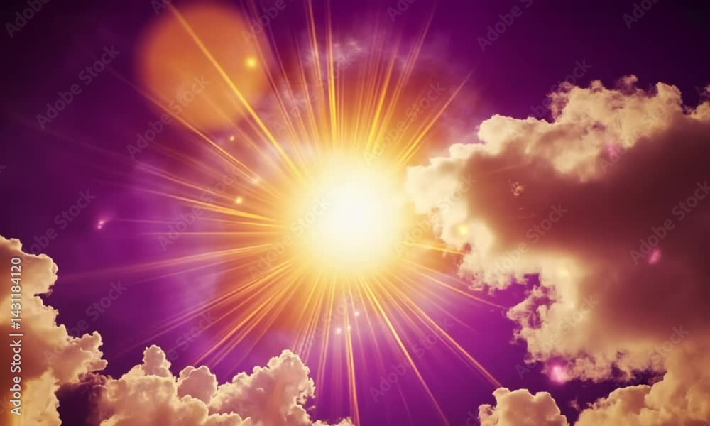 Canvas Prints slow-motion sky animation showcasing shifting cloud formations creating a serene atmosphere made wit