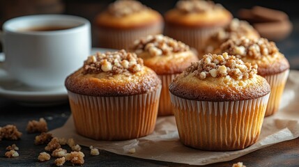 Delicious crumb topping muffins