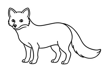 Wild Arctic Fox Vector