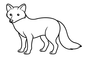 Wild Arctic Fox Vector