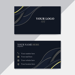 Naklejka premium Luxury and creative business card template design.