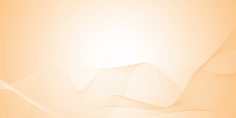 Abstract orange wavy lines Digital frequency track equalizer background. Curved wave smooth stripe seamless pattern. Wave lines created using blend tool. graphic design template banner business wave.