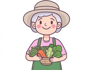 gardener with a plant