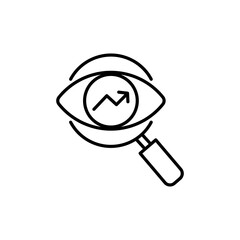 visionary icon with line style isolated on white background, eps file and easy to edit and change color.