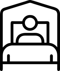 bed icon vector illustration design on white background, Eps