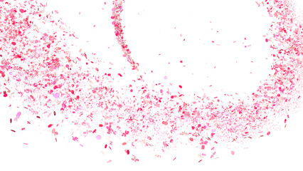 Pink Percentage Confetti Burst