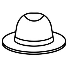 hat isolated on white background, Eps file